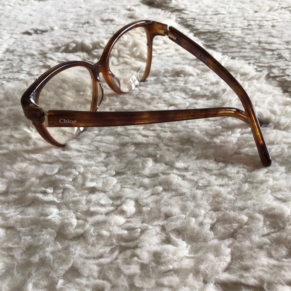 Chloe Eyewear Eyeglasses CE2612 282 Cateye Tortoise Frame - Damaged/Repaired - Picture 5 of 16
